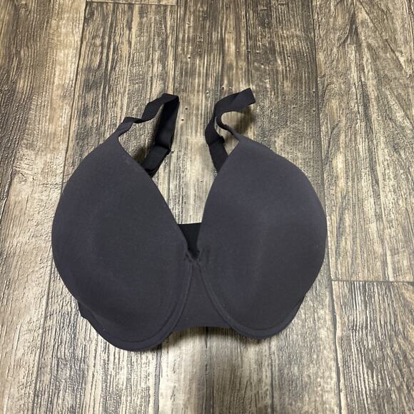 Skims Bra T-Shirt Underwire 34H Black Lined - Picture 1 of 6